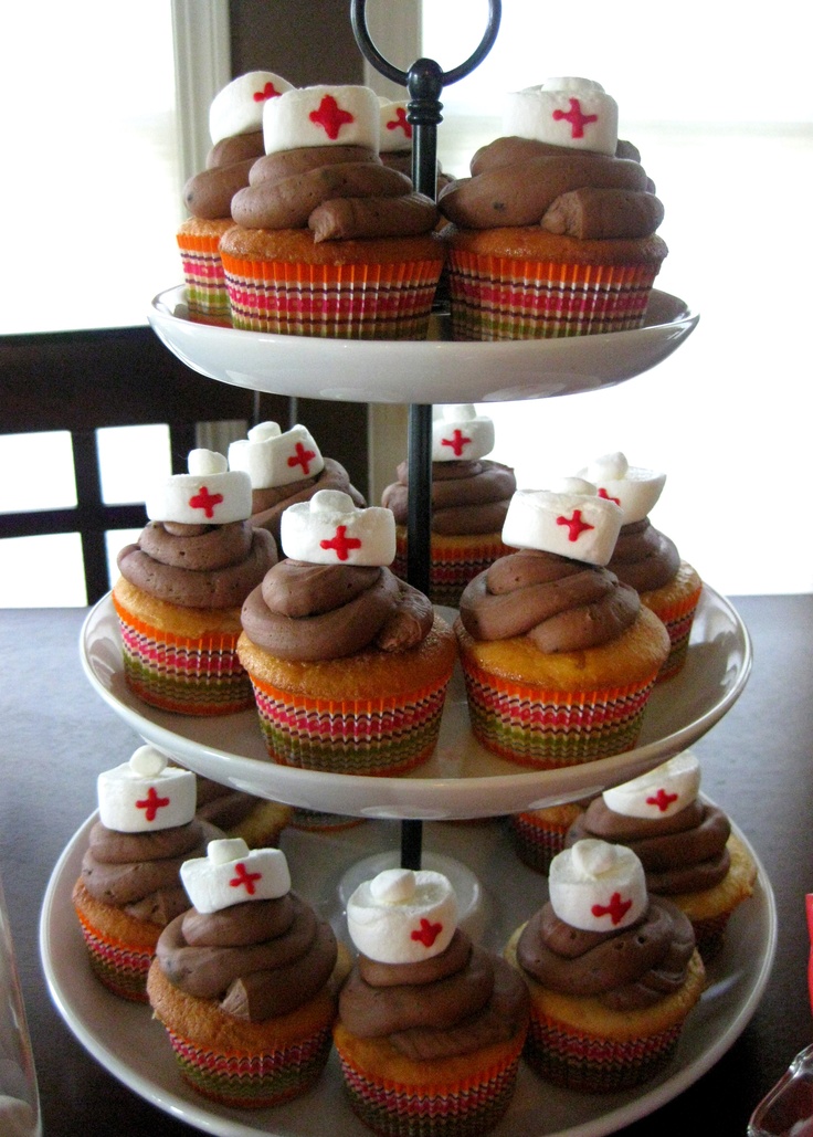 Nursing School Graduation Cupcakes