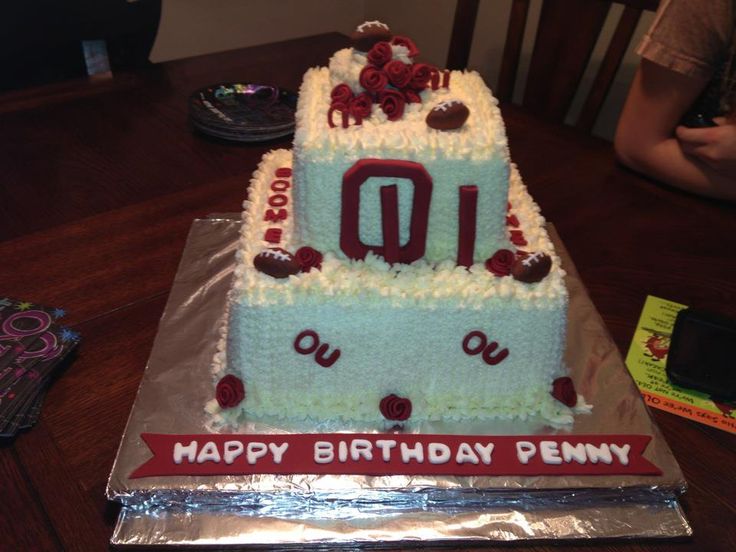 Oklahoma Sooners Birthday Cake