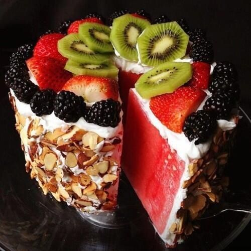 Paleo Watermelon Cake