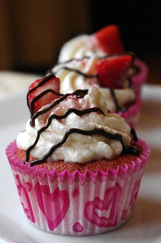 Pink Champagne Cupcakes