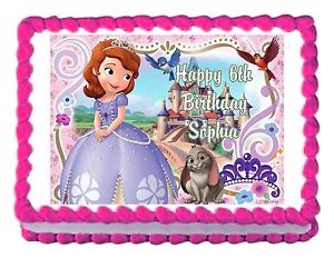 Princess Sofia Cake Decorations