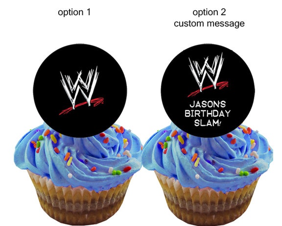 Printable WWE Cupcake Toppers