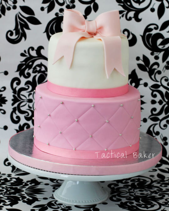 Quilted Fondant Cake Quilted Fondant Cake