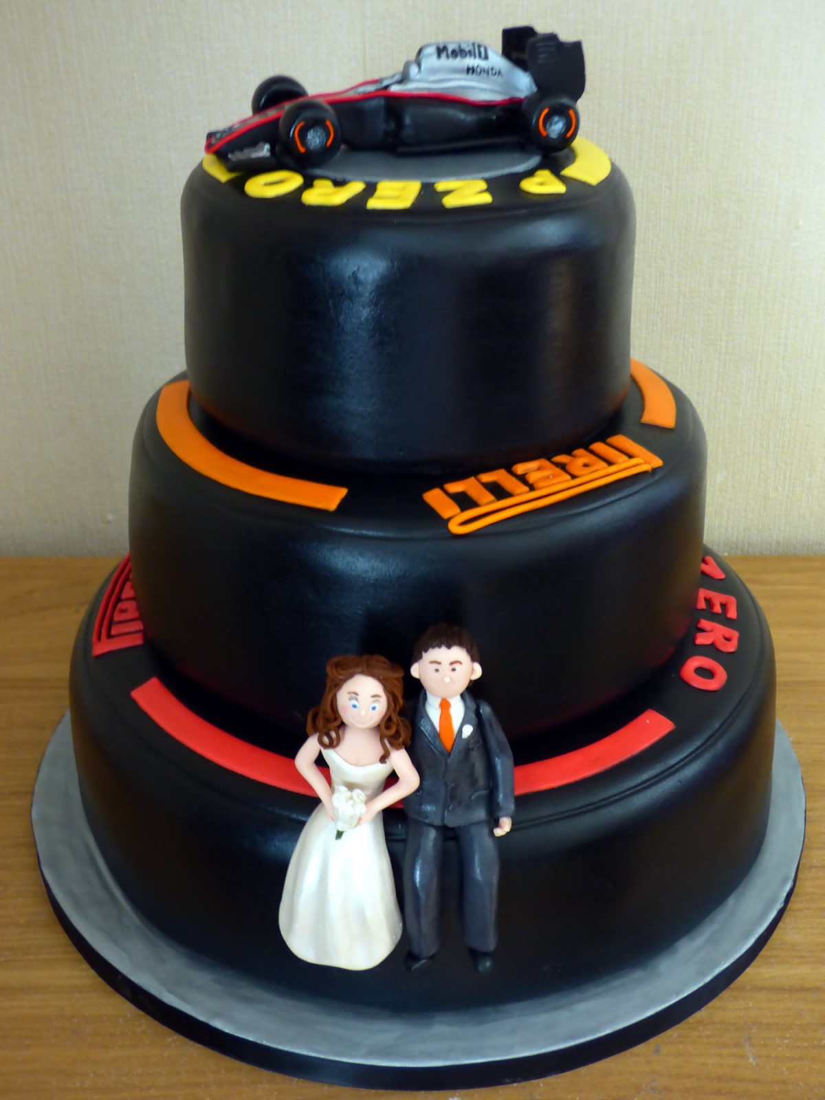 Race Car Themed Wedding Cake Race Car Themed Wedding Cake
