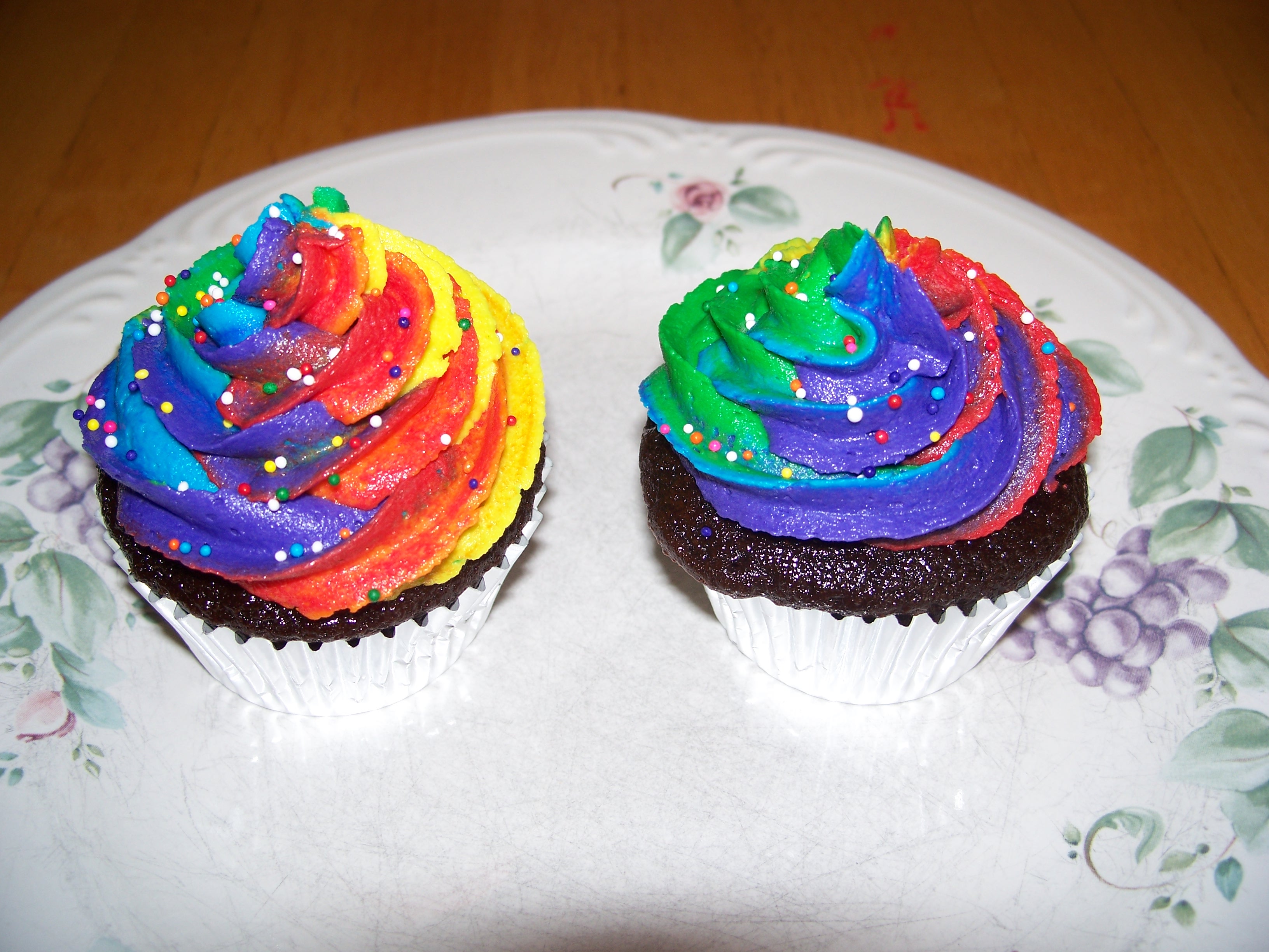 Rainbow Cupcakes Frosting