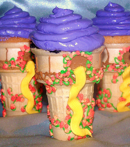 Rapunzel Tower Cupcakes