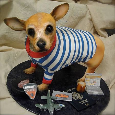 Realistic Dog Cake