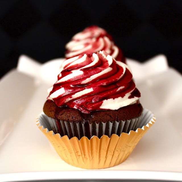 Red Wine and Chocolate Cupcakes