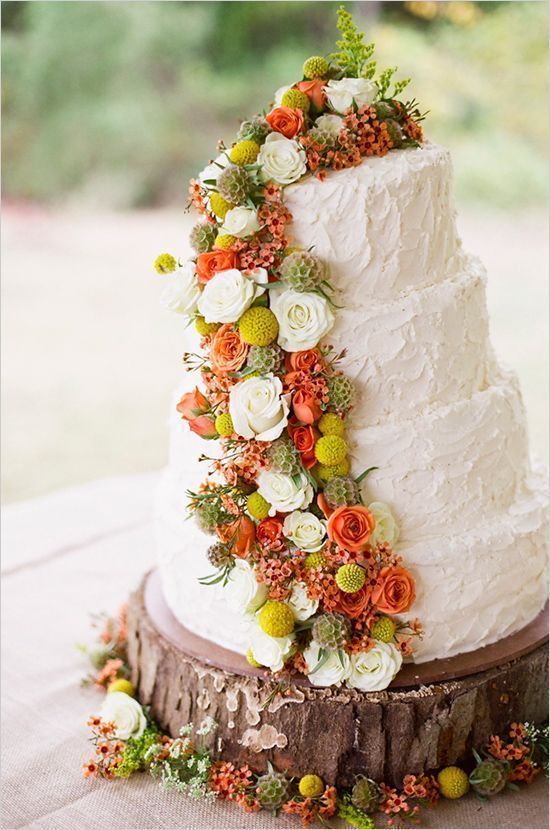 Rustic Fall Wedding Cake Rustic Fall Wedding Cake