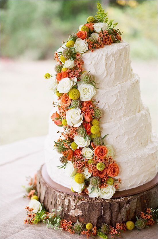 Rustic Fall Wedding Cake