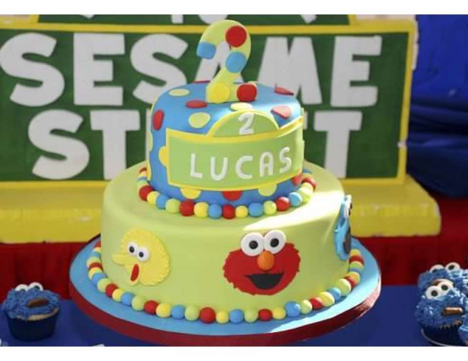 Sesame Street 2nd Birthday Cake