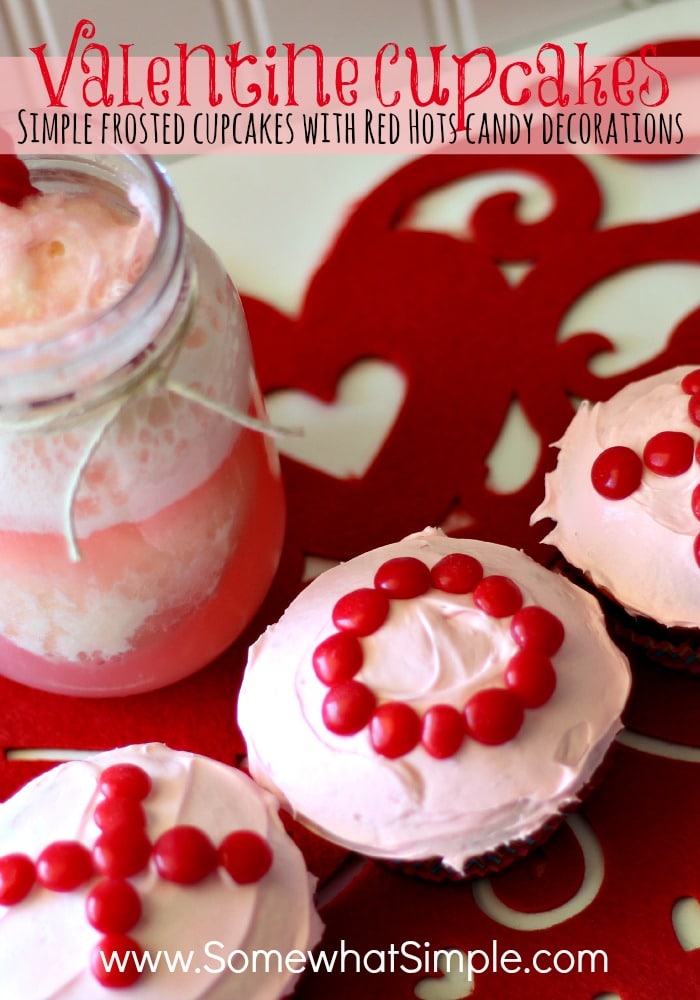 Simple Valentine Cupcakes