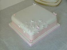 Single Tier Square Wedding Cake Designs