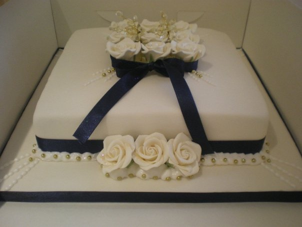 Single Tier Wedding Cake