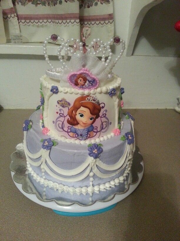 Sofia the First Birthday Sheet Cake