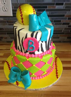 Softball Birthday Cake Ideas