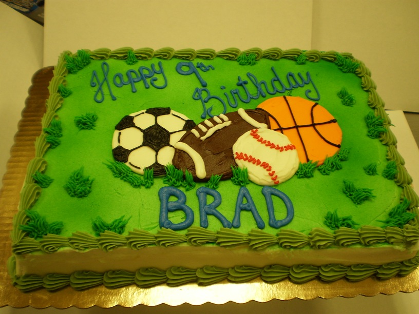 Sports Birthday Cake