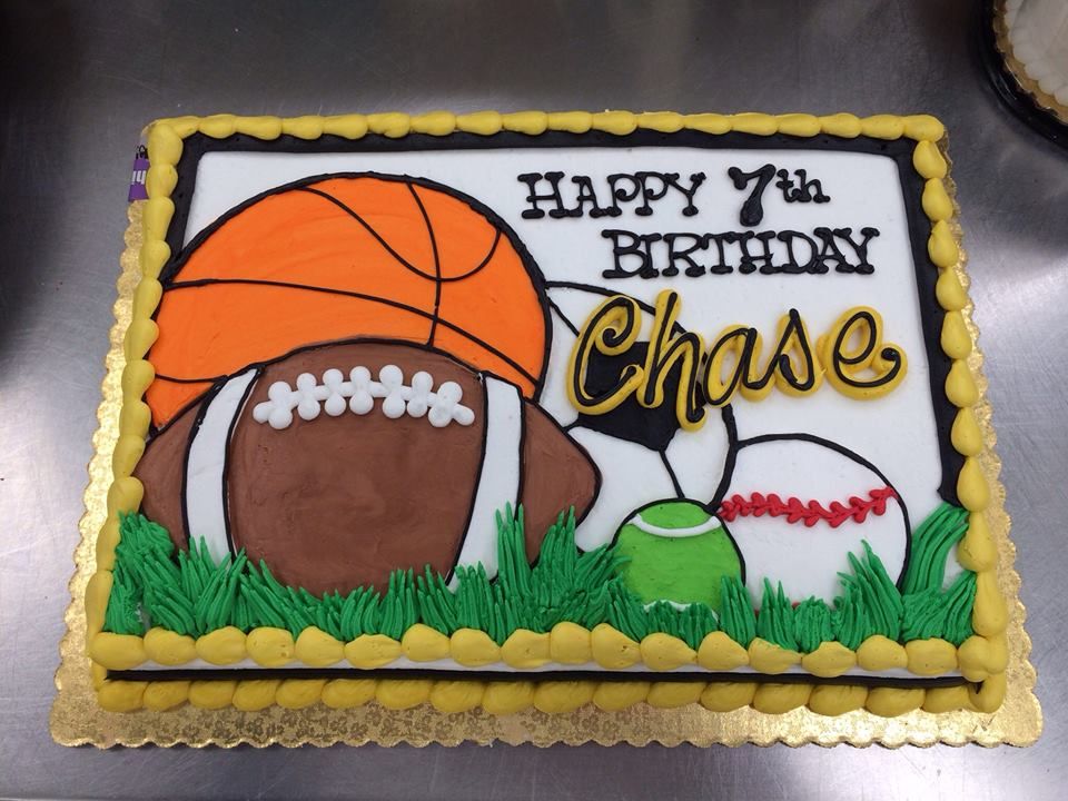 Sports Theme Birthday Cake Sports Theme Birthday Cake