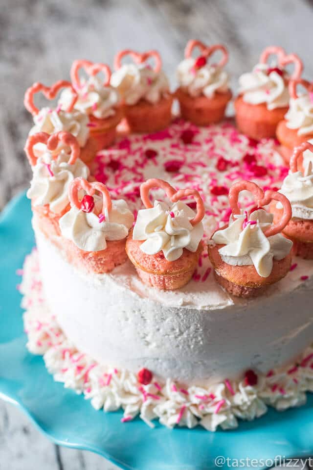 Strawberry Valentine Cake