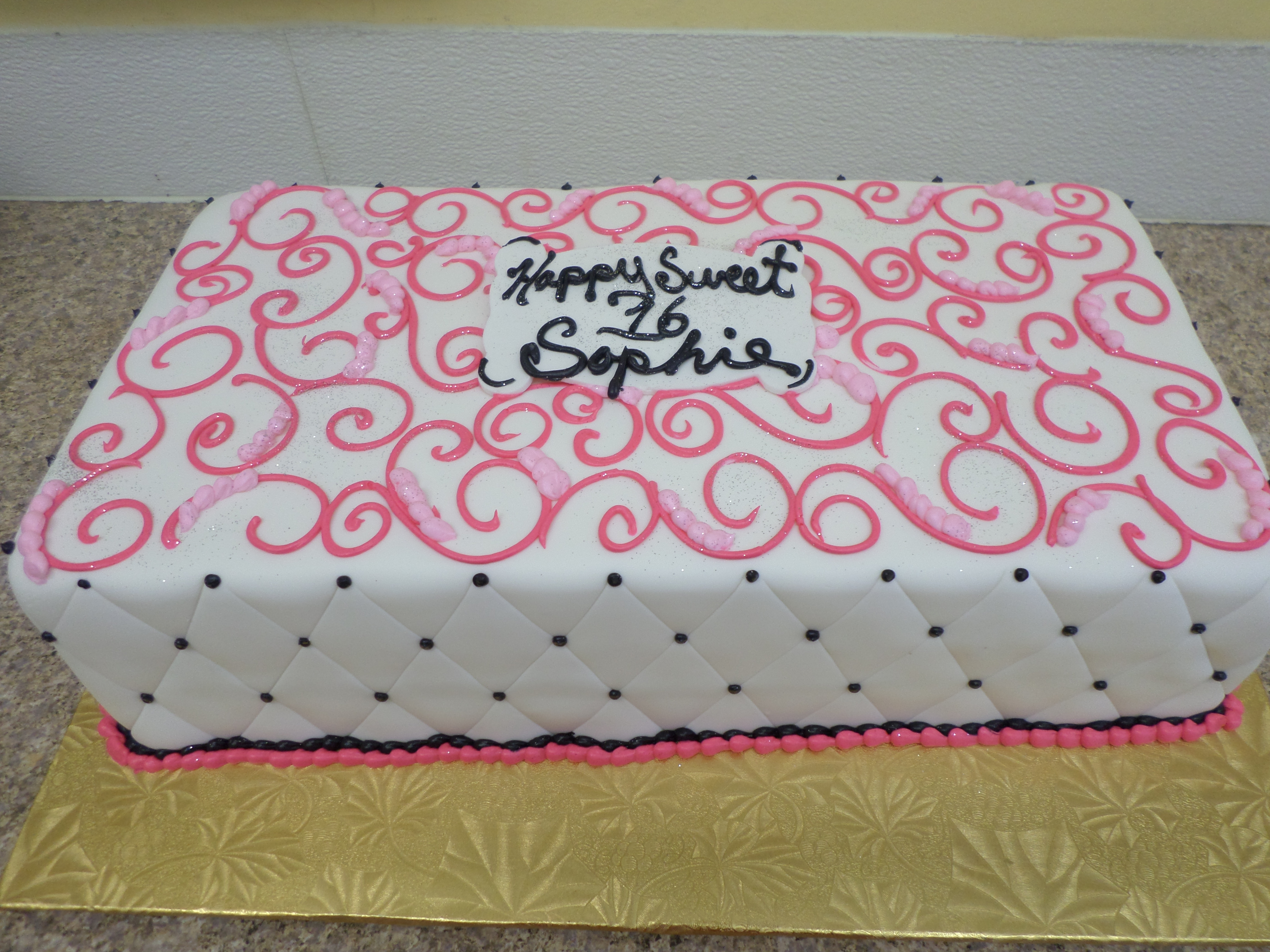 Sweet 16 Birthday Sheet Cakes Sweet 16 Birthday Sheet Cakes