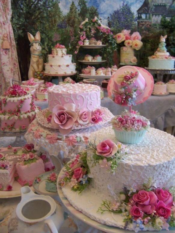 Tea Party Bridal Shower Cake Ideas