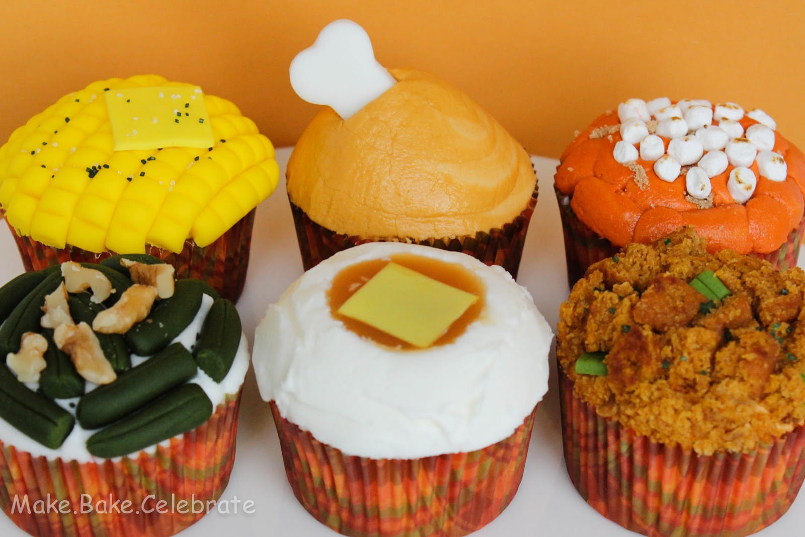 Thanksgiving Dinner Cupcakes