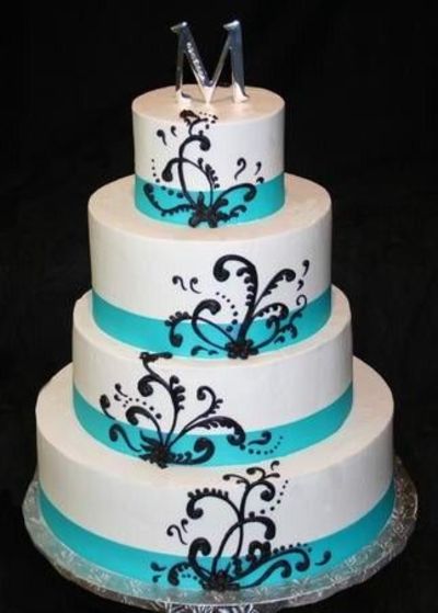 Tiffany Blue Wedding Cake