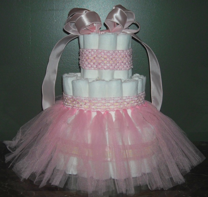 Tutu Diaper Cake Girl