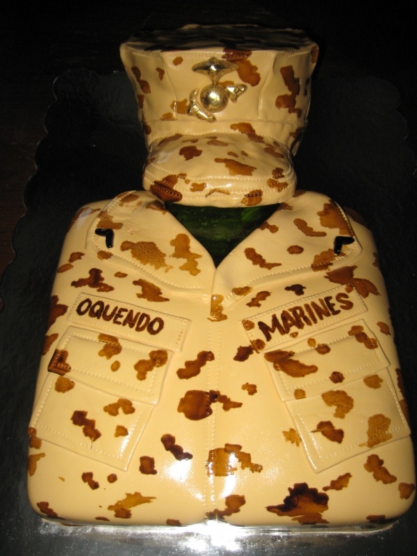 U.S. Marine Graduation Cake
