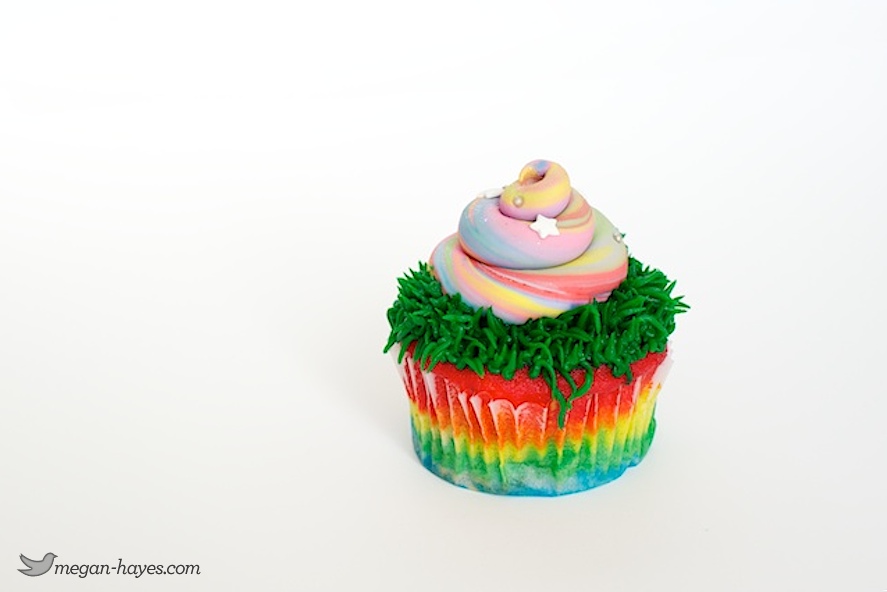 Unicorn Poop Cupcakes