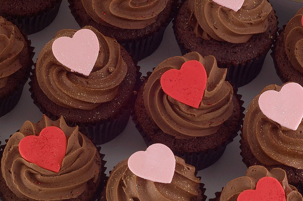 Valentine Chocolate Cupcakes