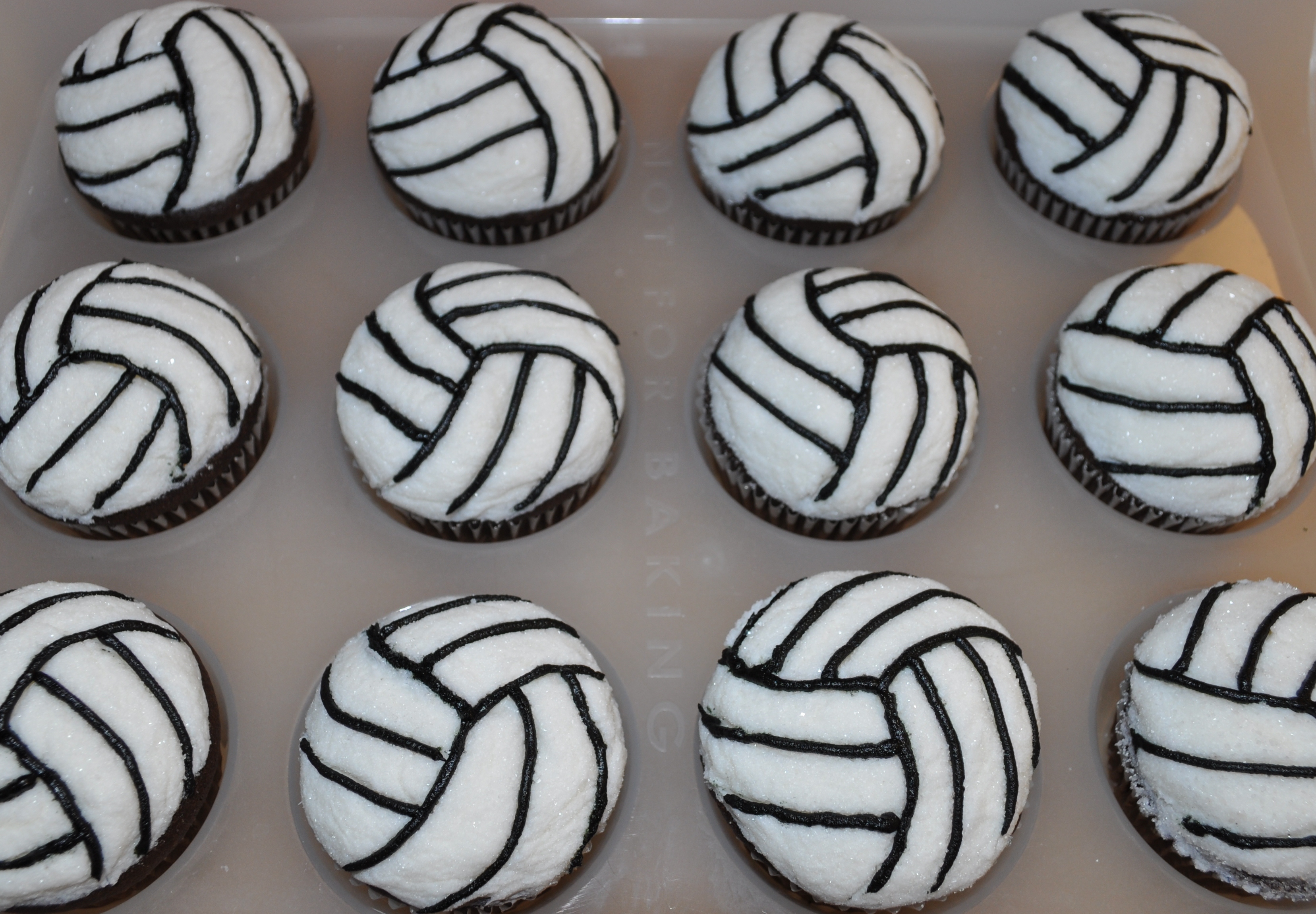 Volleyball Cupcakes