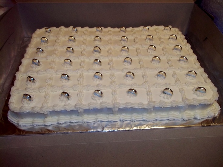 Wedding Shower Cake Squares