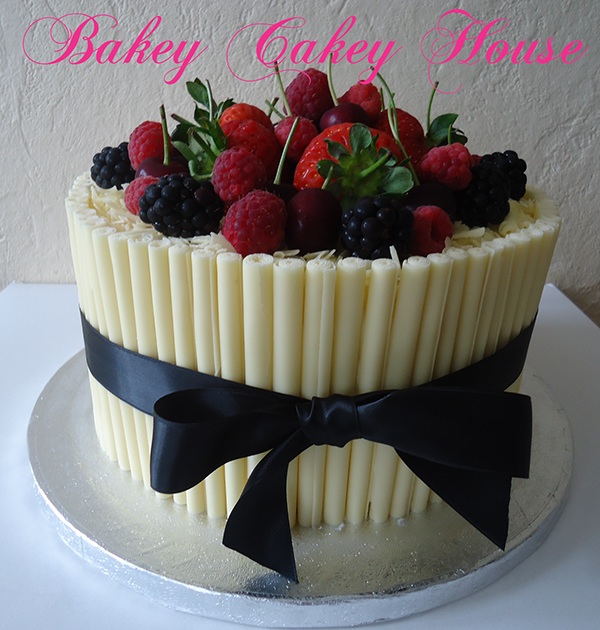 White Chocolate Cigarello Cake