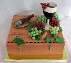 Wine Themed Birthday Cakes