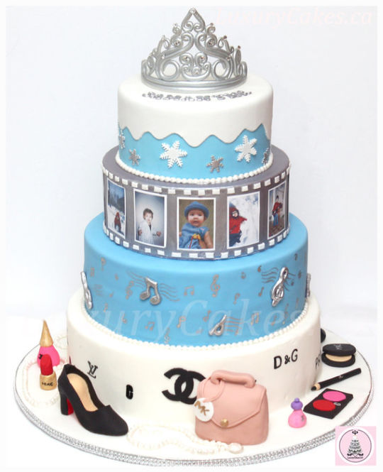 Winter Themed Birthday Cake Winter Themed Birthday Cake