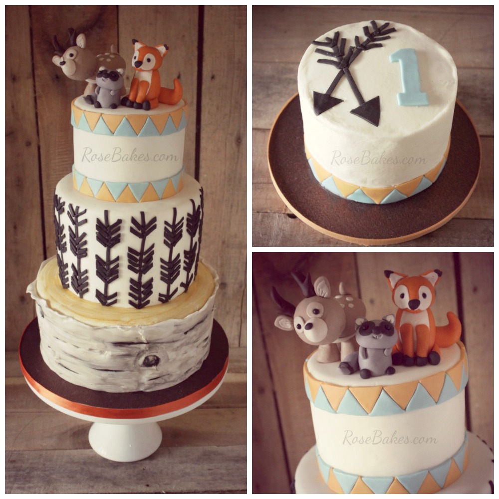 Woodland Animal Cakes