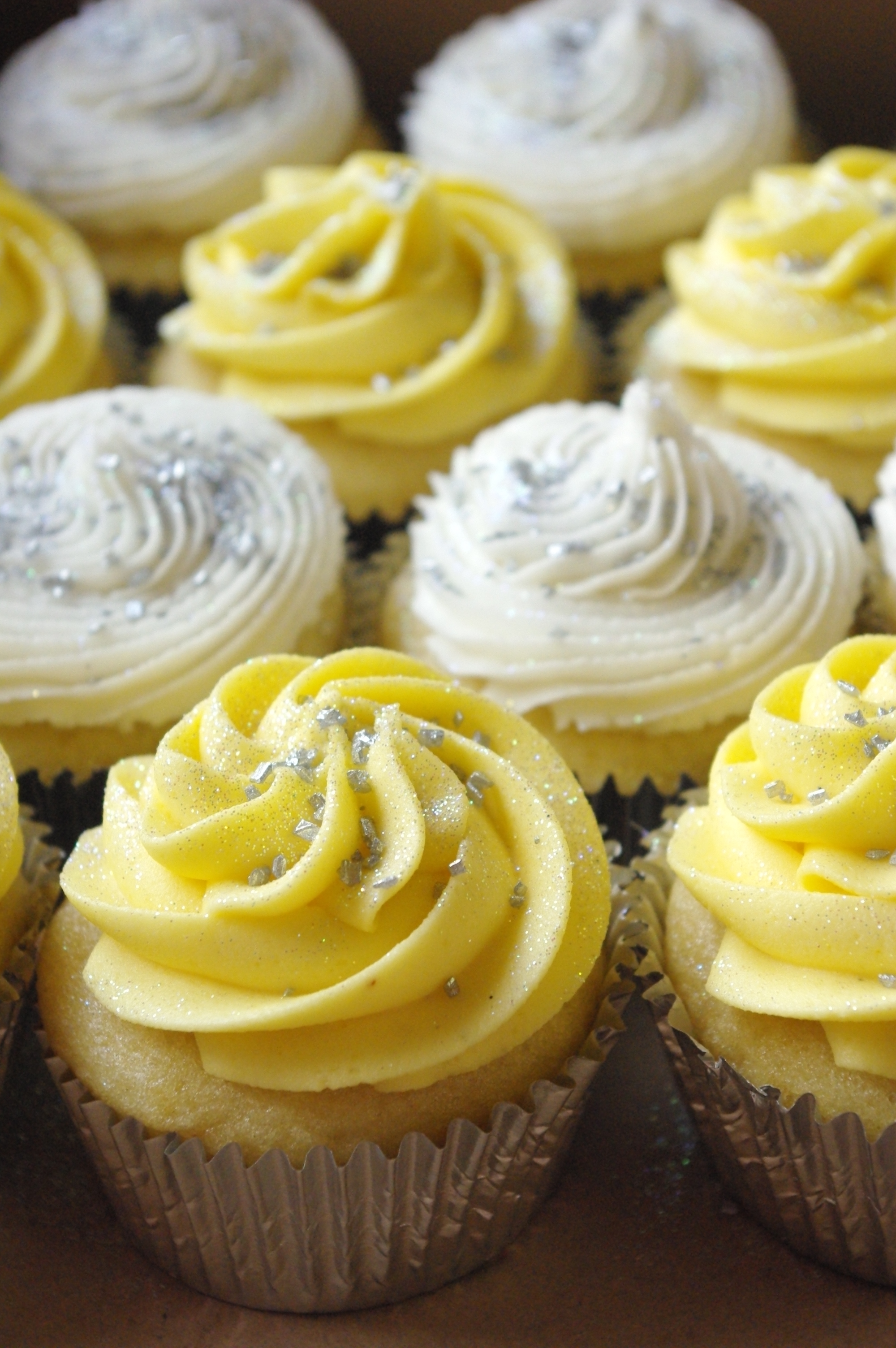 9 Photos of Yellow Cupcakes With Silver 9 Photos of Yellow Cupcakes With Silver