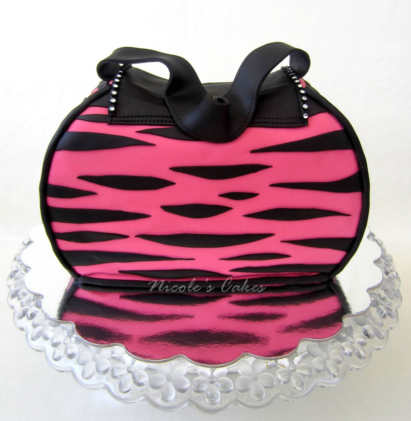 Zebra Purse Cake