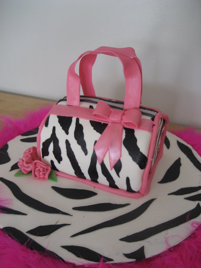 Zebra Purse Cake