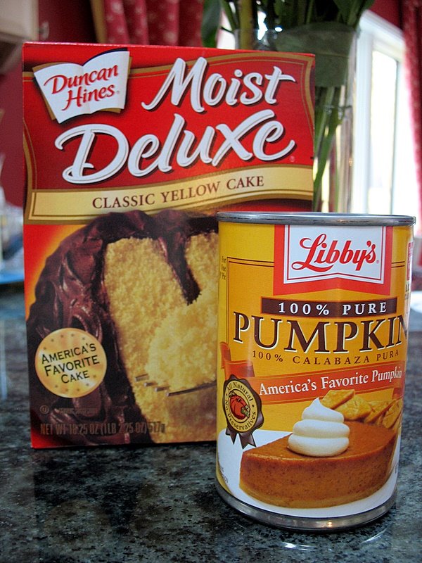 2 Ingredients Cake Mix Pumpkin