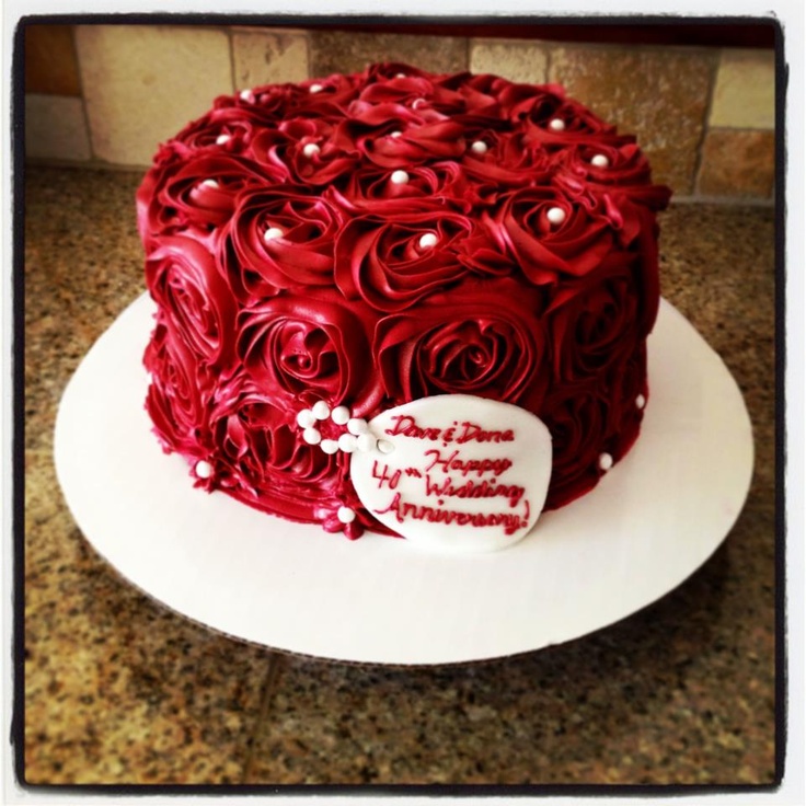 40th Anniversary Cake 40th Anniversary Cake