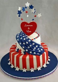 4th of July Birthday Cake Idea