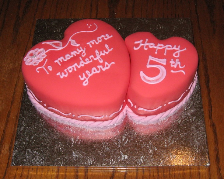 5 Year Anniversary Cake