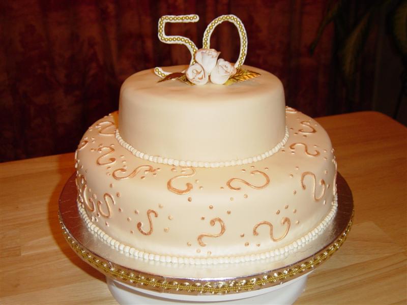 50th Wedding Anniversary Cake Decorations