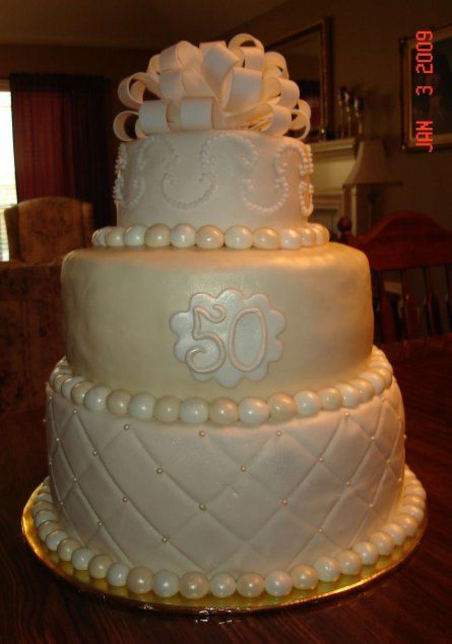 50th Wedding Anniversary Cake