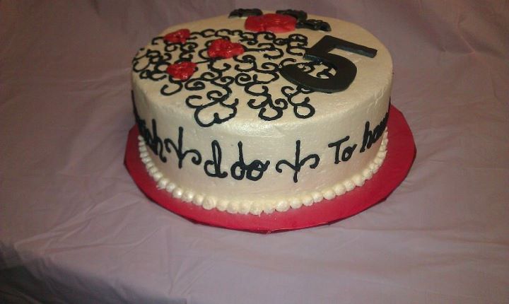 5th Anniversary Cake 5th Anniversary Cake