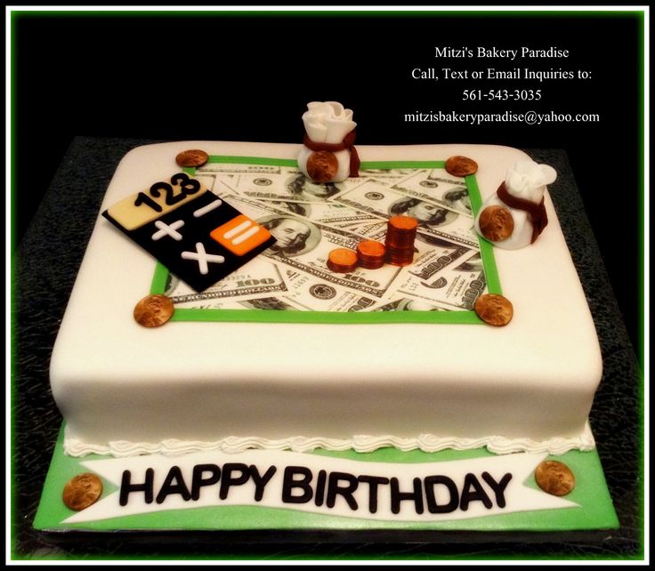Accountant Birthday Cake
