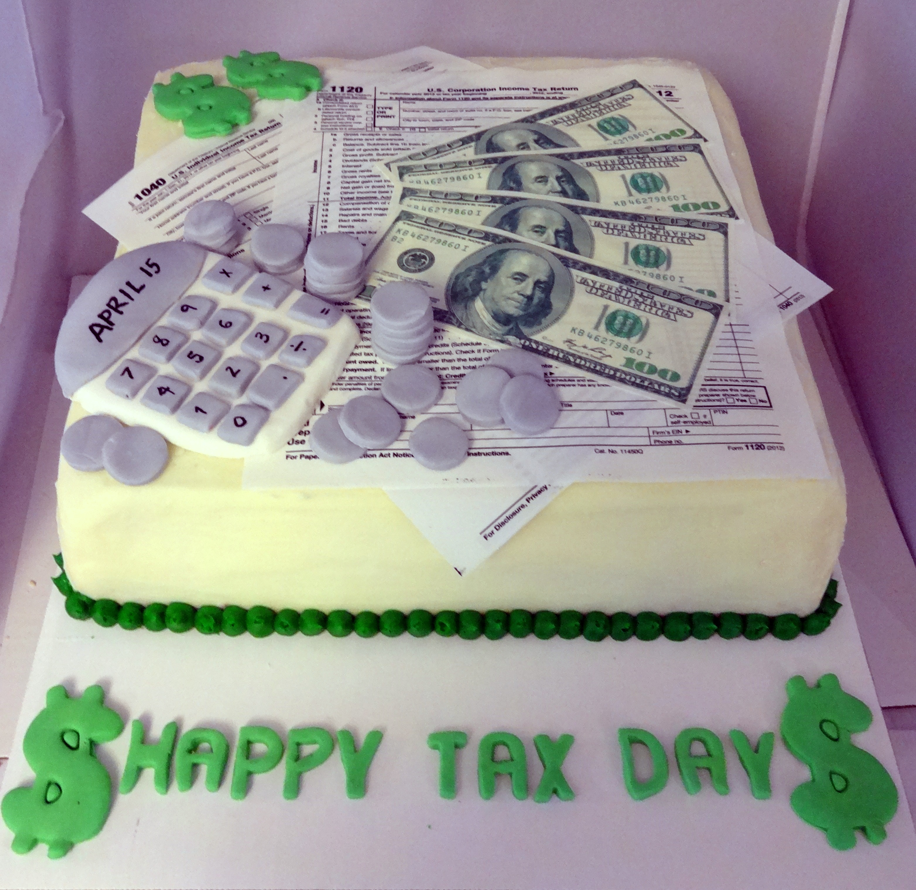 Accountant Retirement Cake Idea
