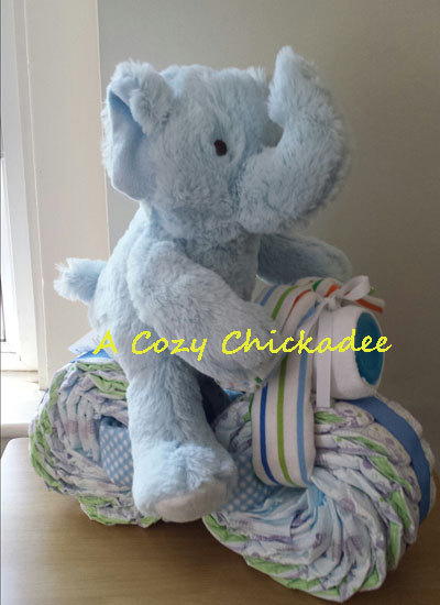 Baby Elephant Diaper Cake